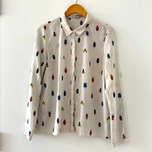 H&M Insect Button Up Shirt